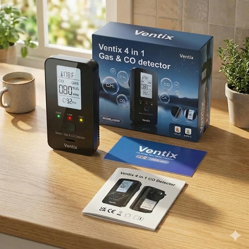 Ventix 4 In 1 CO Detector