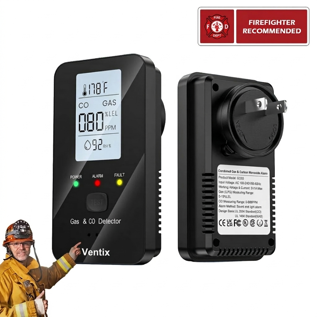 Ventix 4 In 1 CO Detector
